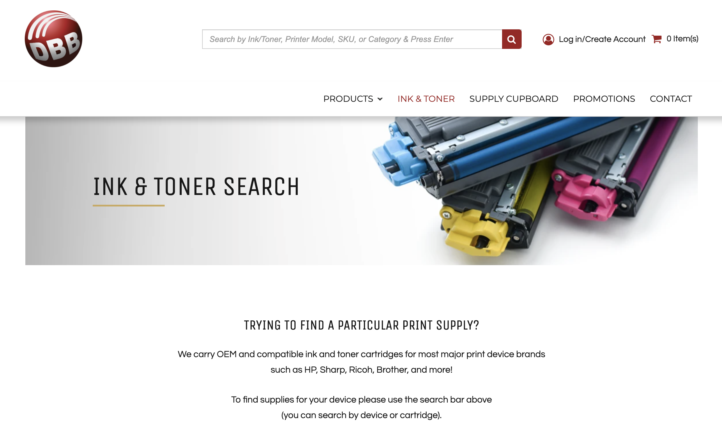 Ink and Toner Search