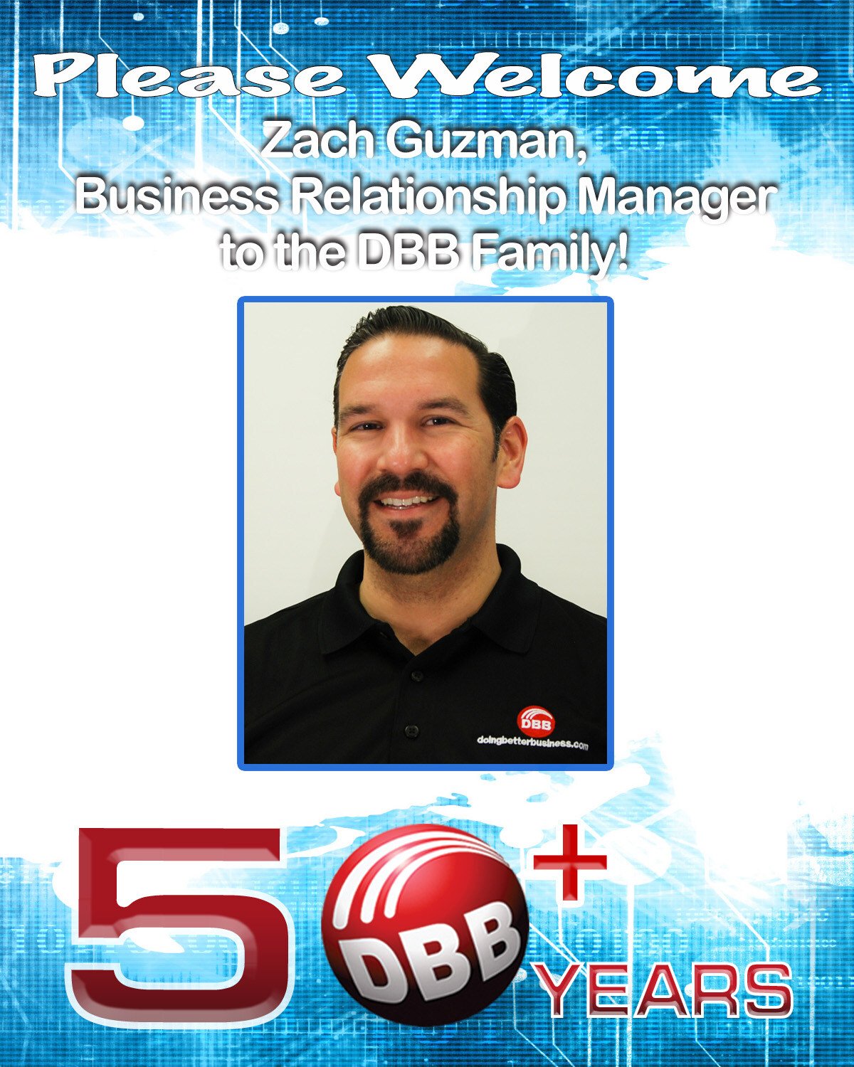 Please Welcome Zach Guzman to the DBB Family!